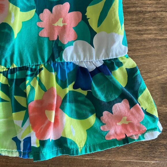 Gymboree Tropical Print Poplin Tank Girls' 7 - Picture 7 of 11